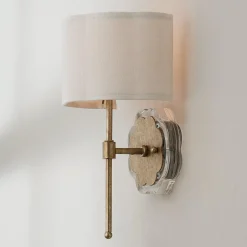 Scalloped Daisy Shade Sconce