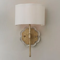 Scalloped Daisy Shade Sconce