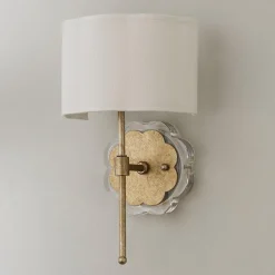 Scalloped Daisy Shade Sconce