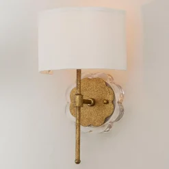 Scalloped Daisy Shade Sconce