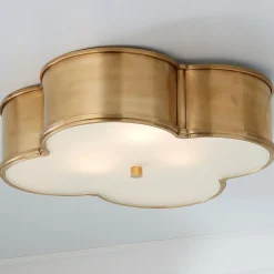 Scalloped Metal Ceiling Light - Large