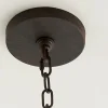 Seeded Contrast Outdoor Ring Chandelier - 6 Light