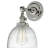 Seeded Glass Dome Single Swing Arm