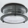 Seeded Glass Jar Outdoor Ceiling Light