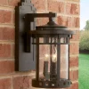 Seeded Glass Prairie Style Outdoor Sconce - Large