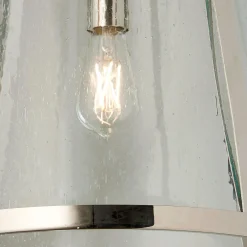 Seeded Glass Transitional Pendant - Medium