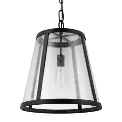 Seeded Glass Transitional Pendant - Medium