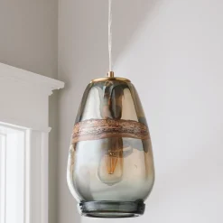 Seismic Art Glass Pendant