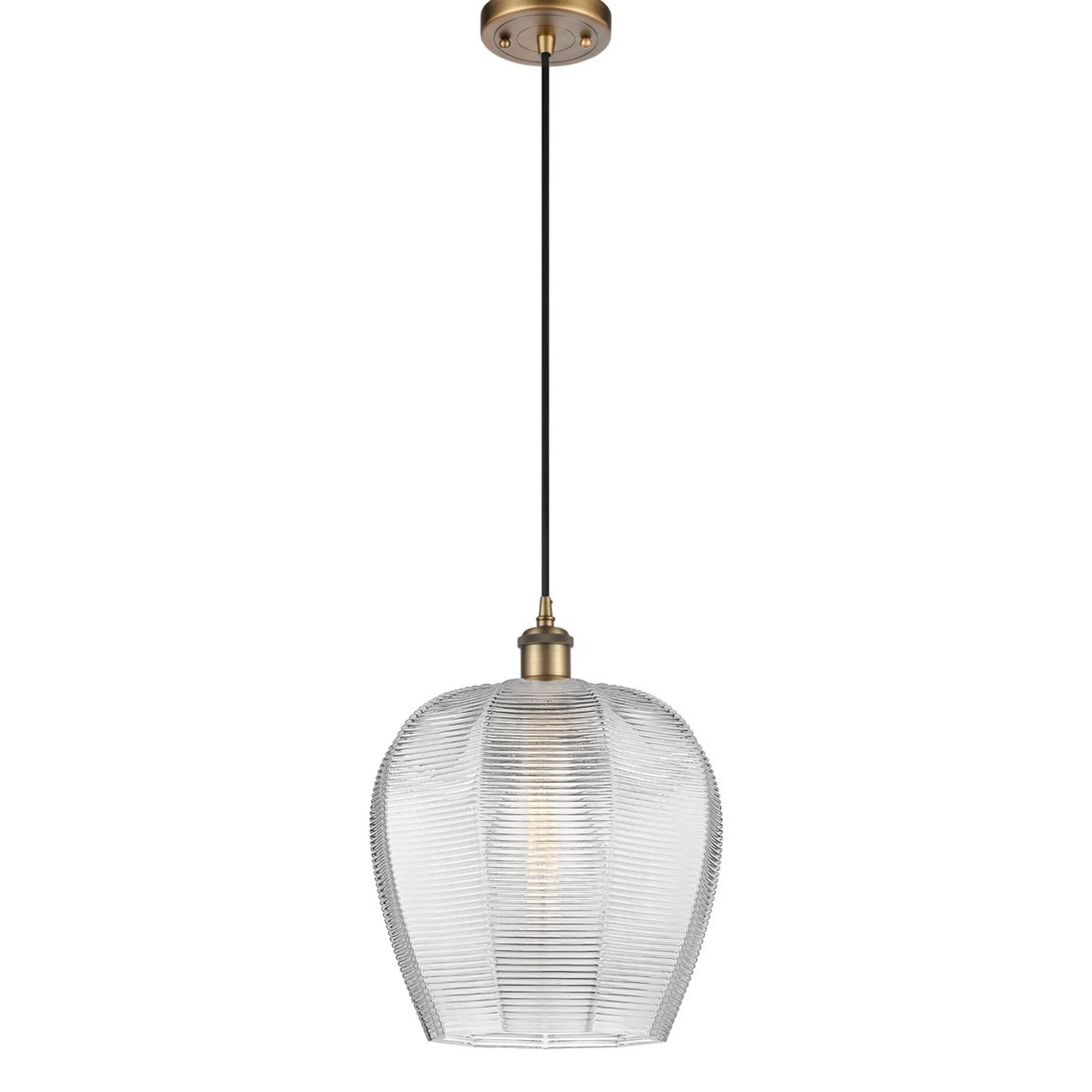 Selene Geo Shade Pendant - Clear Glass