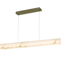 Septimus Linear Island Chandelier - Faux Alabaster