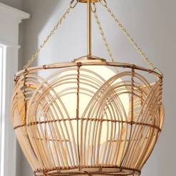 Serene Deco Basket Lantern