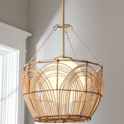 Serene Deco Basket Lantern
