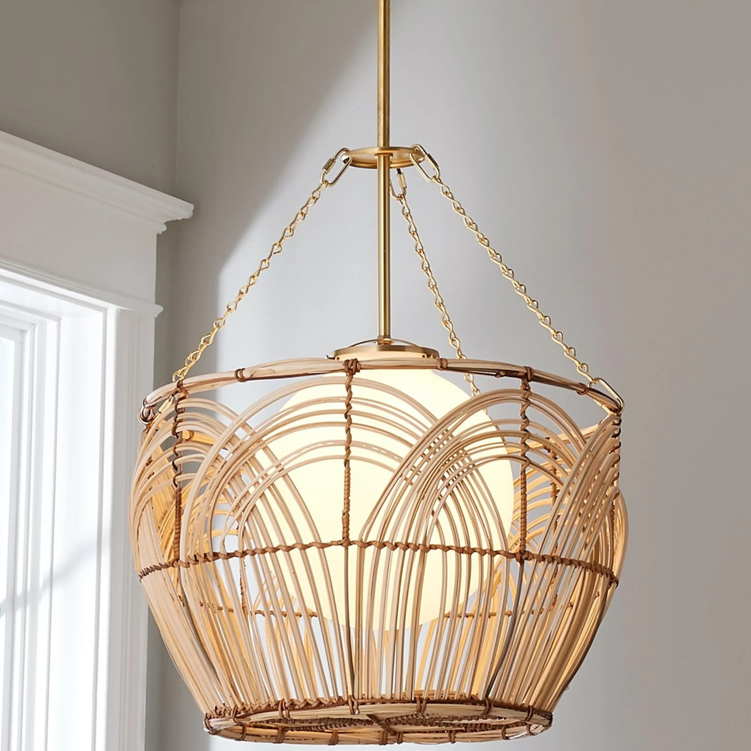 Serene Deco Basket Lantern