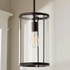 Simple Glass Cylinder Pendant