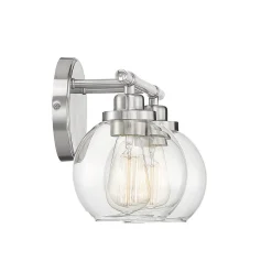 Simple Globe Vanity Light - 2 Light