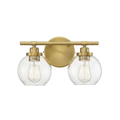 Simple Globe Vanity Light - 2 Light