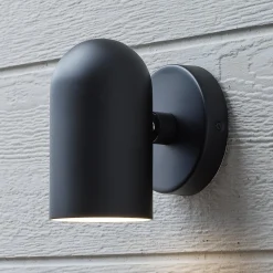 Single Spotlight Outdoor Sconce - Dome