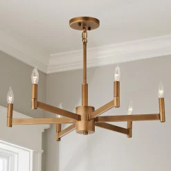 Sleekly Modern Squared Chandelier - 6 Light