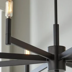 Sleekly Modern Squared Chandelier - 8 Light