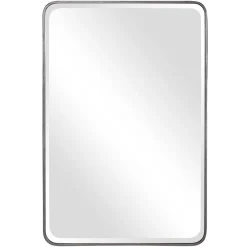 Slender Silver Mirror