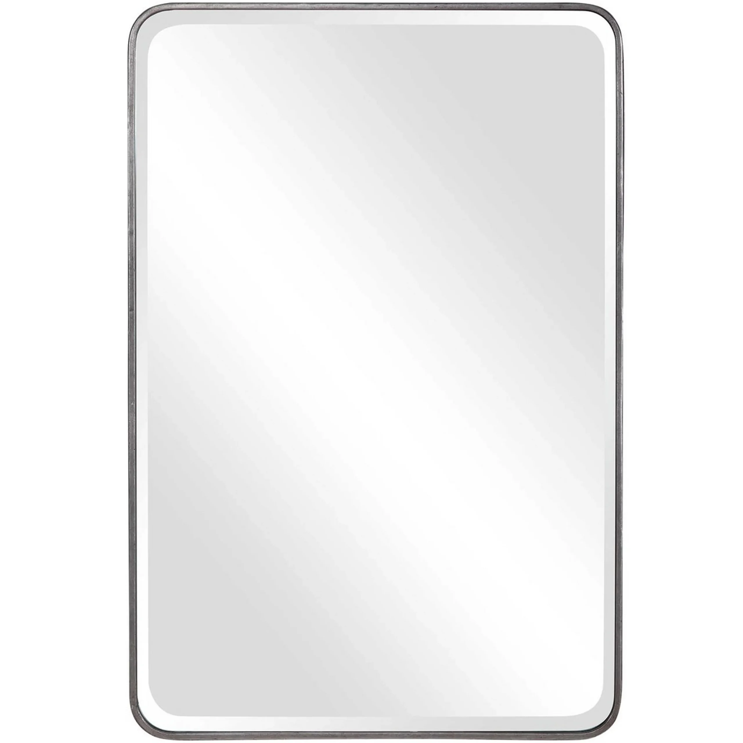 Slender Silver Mirror