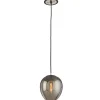 Smoked Glass Drop Pendant - Large