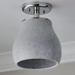 Snowy Bell Semi-Flush Ceiling Light
