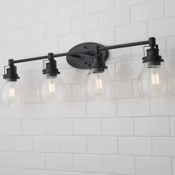 Soft Seeded Vanity Light - 4 Light