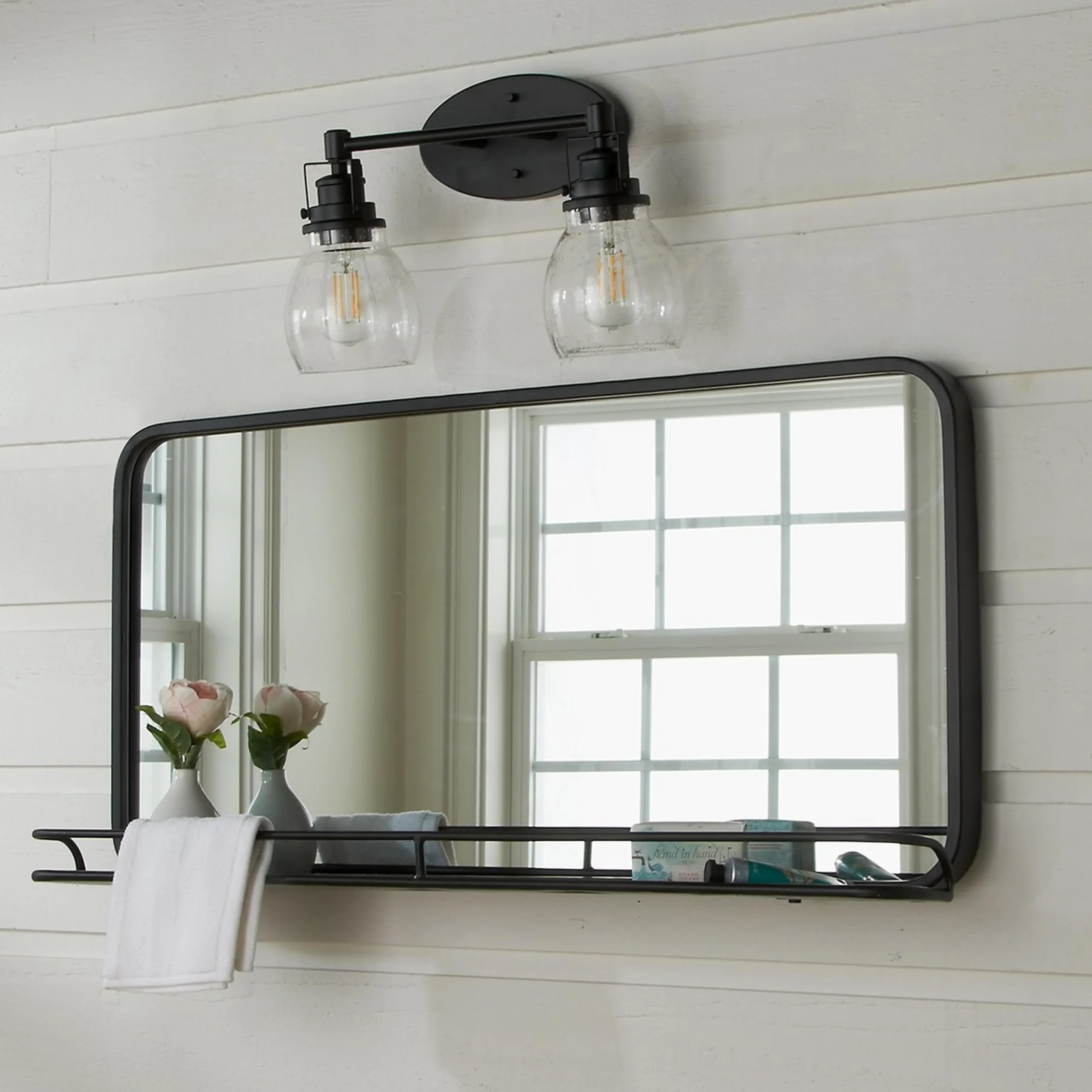 Soft Seeded Vanity Light - 2 Light