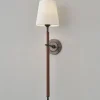 Soho Leather Tall Sconce - 1 Light