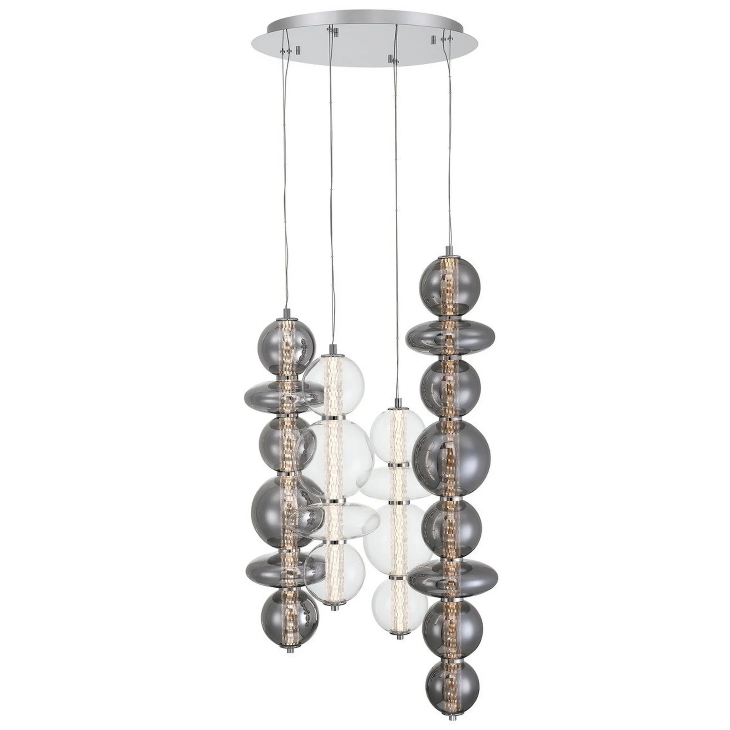 Spectrogram LED Chandelier - 4 Light