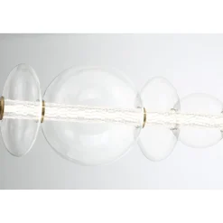 Spectrogram LED Island Chandelier - Clear