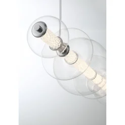 Spectrogram LED Island Chandelier - Clear