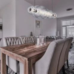 Spectrogram LED Island Chandelier - Smoke