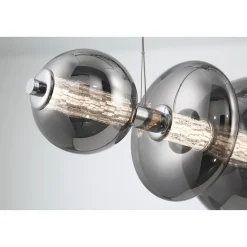 Spectrogram LED Island Chandelier - Smoke