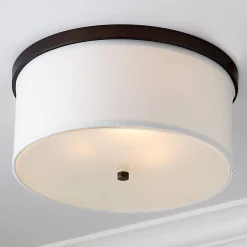 Springfield Linen Shade Ceiling Light
