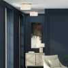 Springfield Linen Shade Ceiling Light