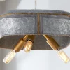 Square Galvanized Dish Pendant