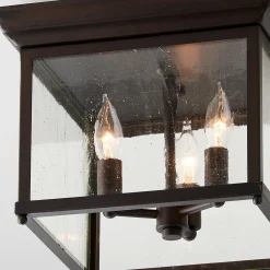 Square Off Outdoor Ceiling Light