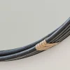Striped Rattan Mirror