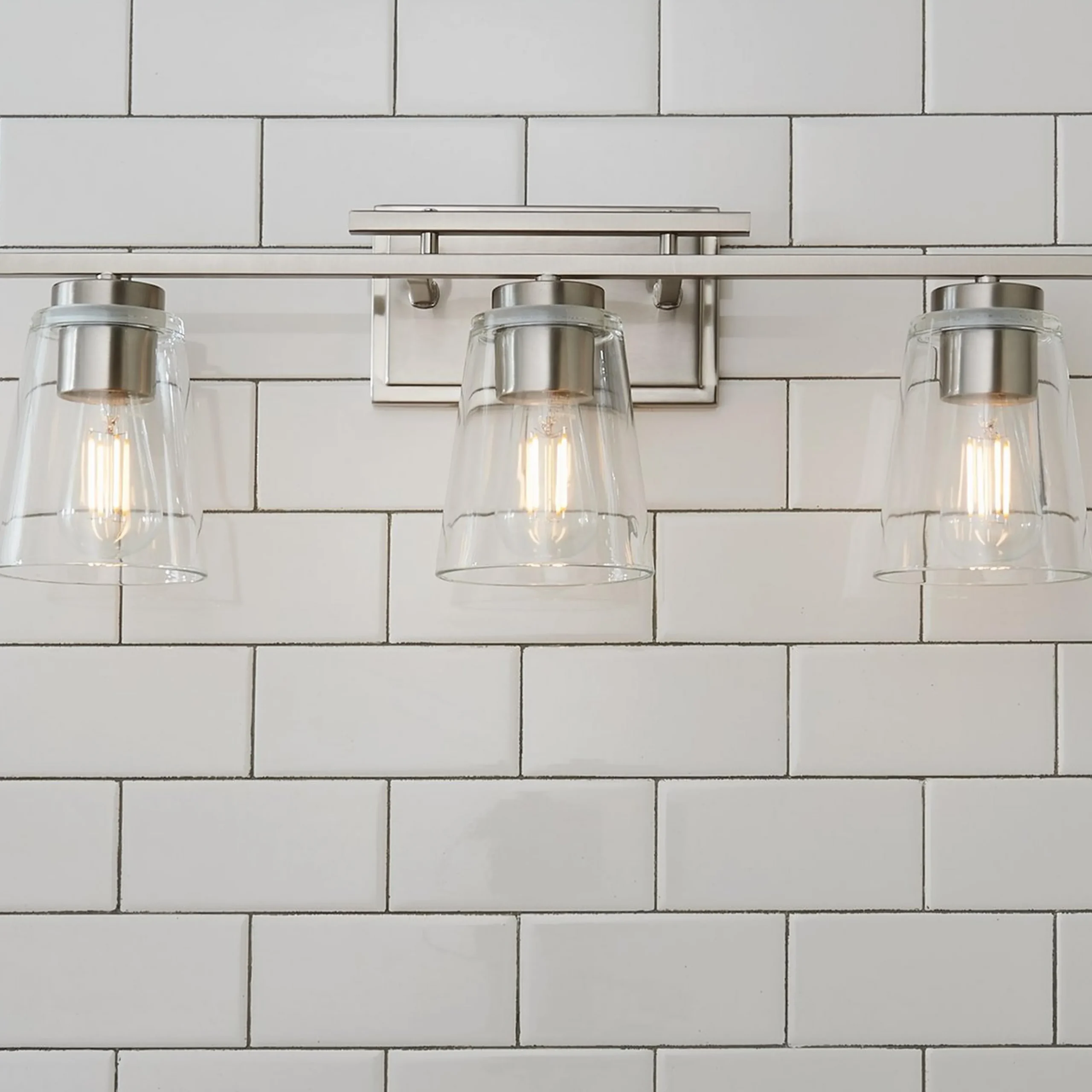 T Bar Taper Vanity Light - 3 Light