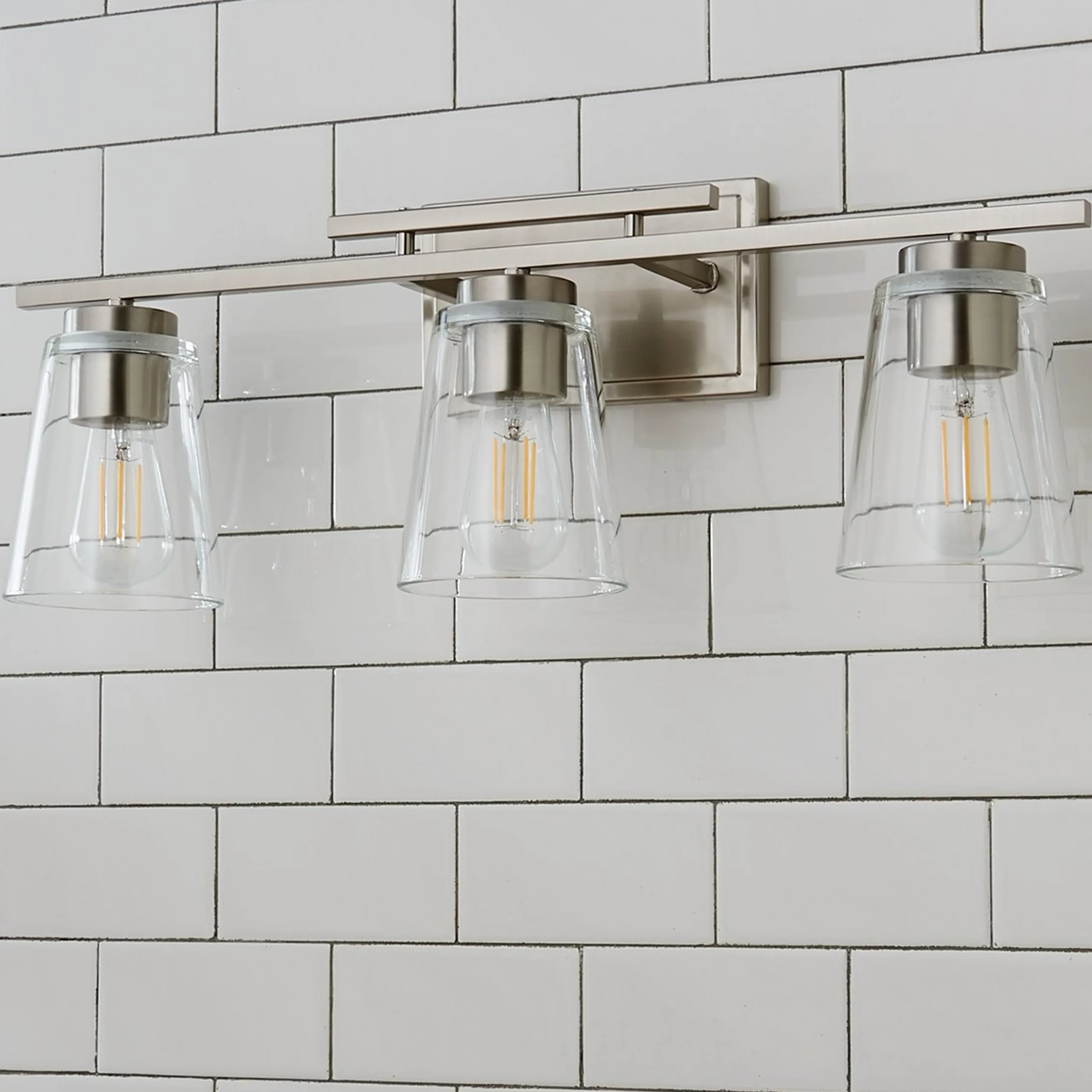 T Bar Taper Vanity Light - 3 Light