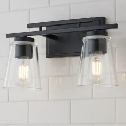 T Bar Taper Vanity Light - 2 Light