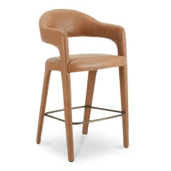 Tati Leather Bar Stool