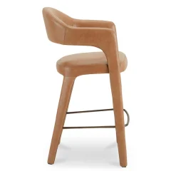 Tati Leather Bar Stool