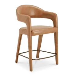 Tati Leather Counter Stool