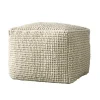Textured Wool Pouf