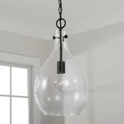 Tierni Pendant - Seeded Glass