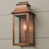 Traditional Studded Framed Box Outdoor Sconce - Small