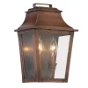 Traditional Studded Tapered Outdoor Sconce - Small
